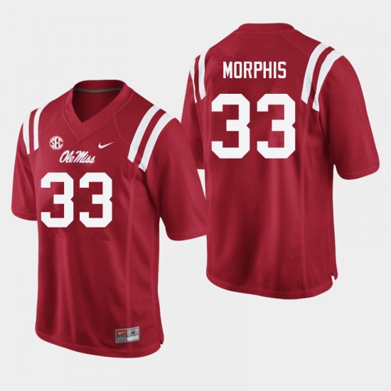 Sale - Red Austin Morphis #33 Ole Miss Rebels Men Stitch College Football Jersey