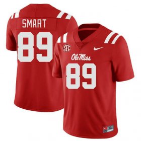 Sale - Red Jordan Smart #89 Ole Miss Rebels Men Alumni University Jersey