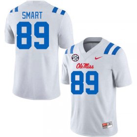 Sale - White Jordan Smart #89 Ole Miss Rebels Men Official College Jersey