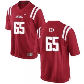 Sale - Red Peyton Cox #65 Ole Miss Rebels Men Official College Football Jersey