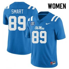 Sale - Powder Blue Jordan Smart #89 Ole Miss Rebels Women Stitched High School Jersey